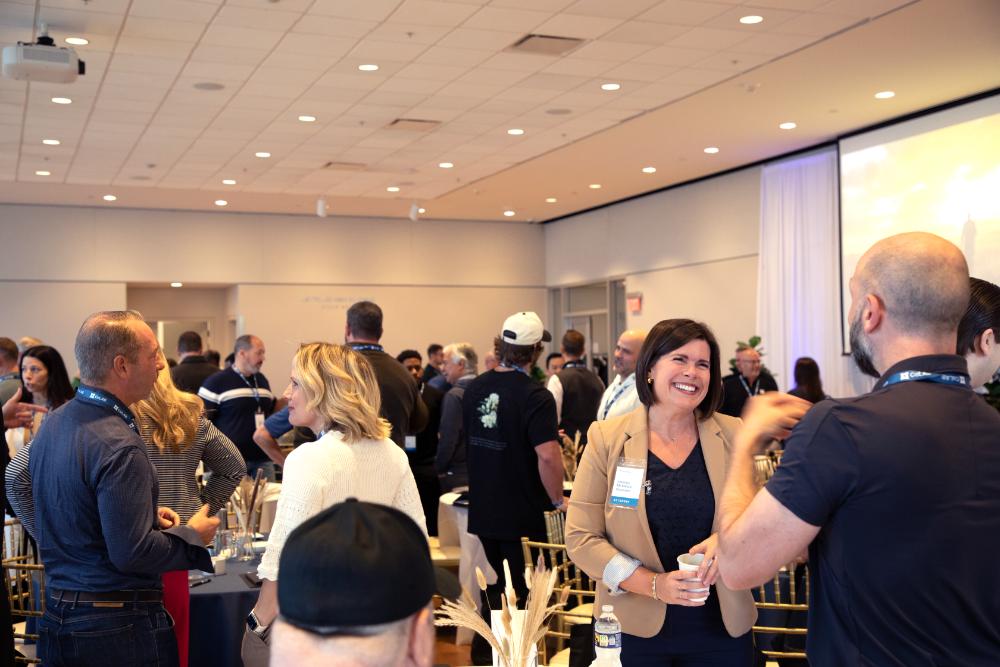 Attendees networking at CoLABcon